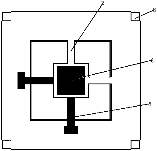 Light beam deflection fine aiming driving component micromirror