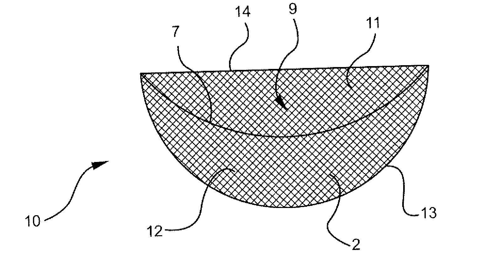 Naturally contoured, preformed, three dimensional mesh device for breast implant support