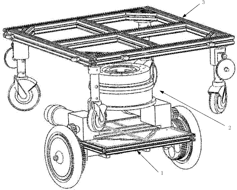 Omnidirectional mobile device for electric wheelchair