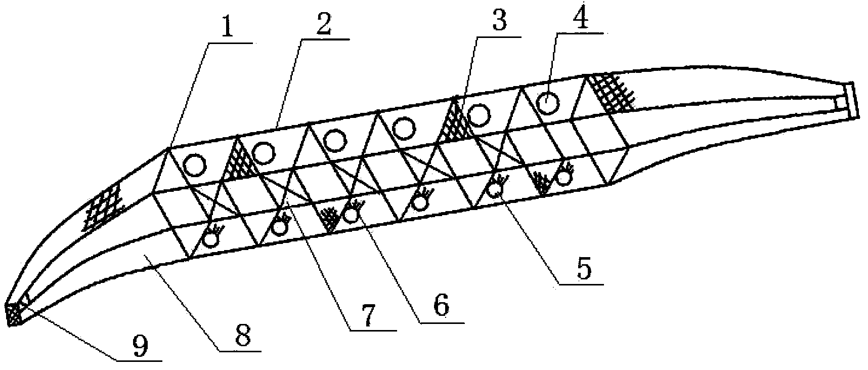 Efficient non-scale-fish fishing netting gear