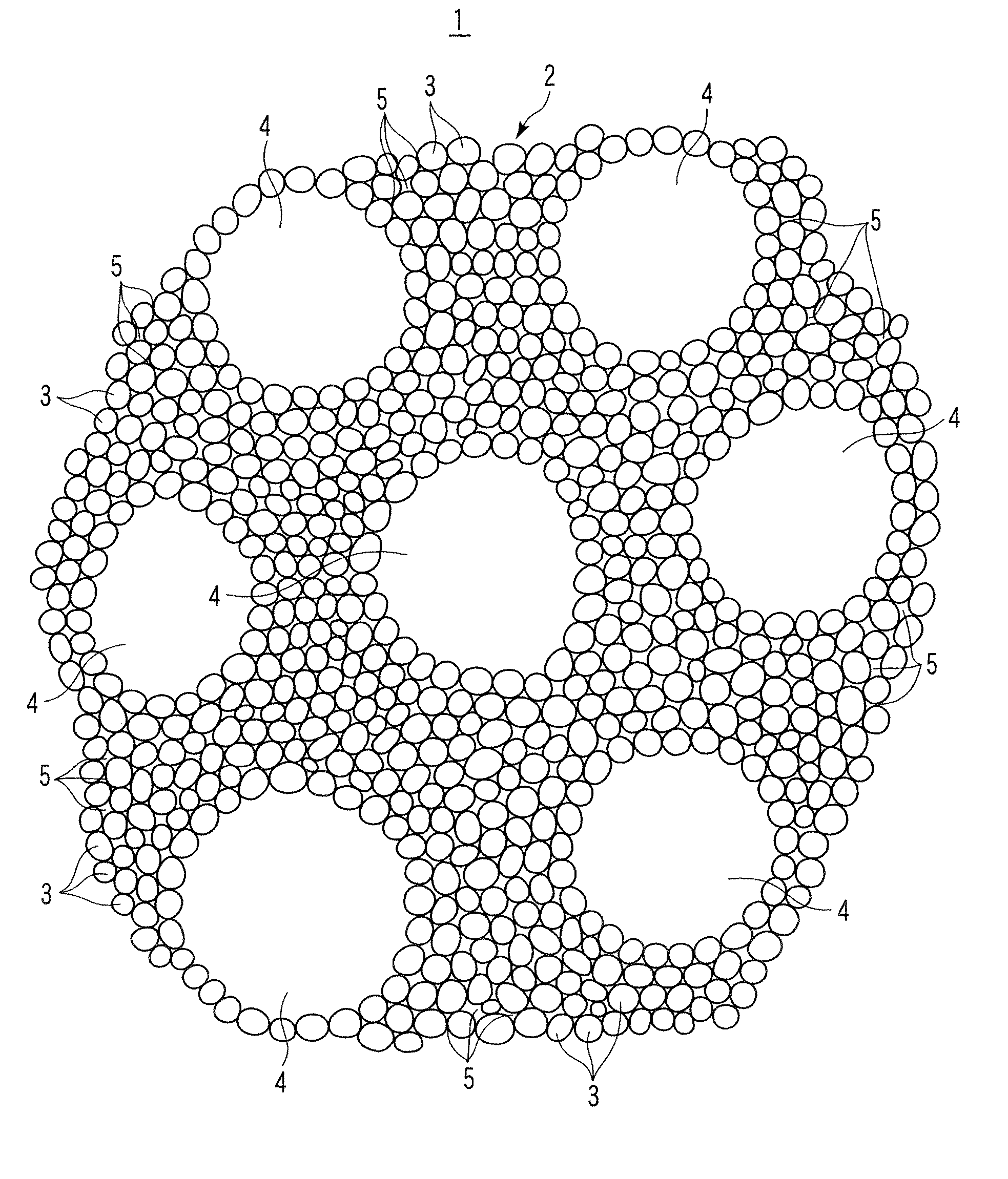 Carbon dioxide absorbent and method of manufacturing carbon dioxide absorbent