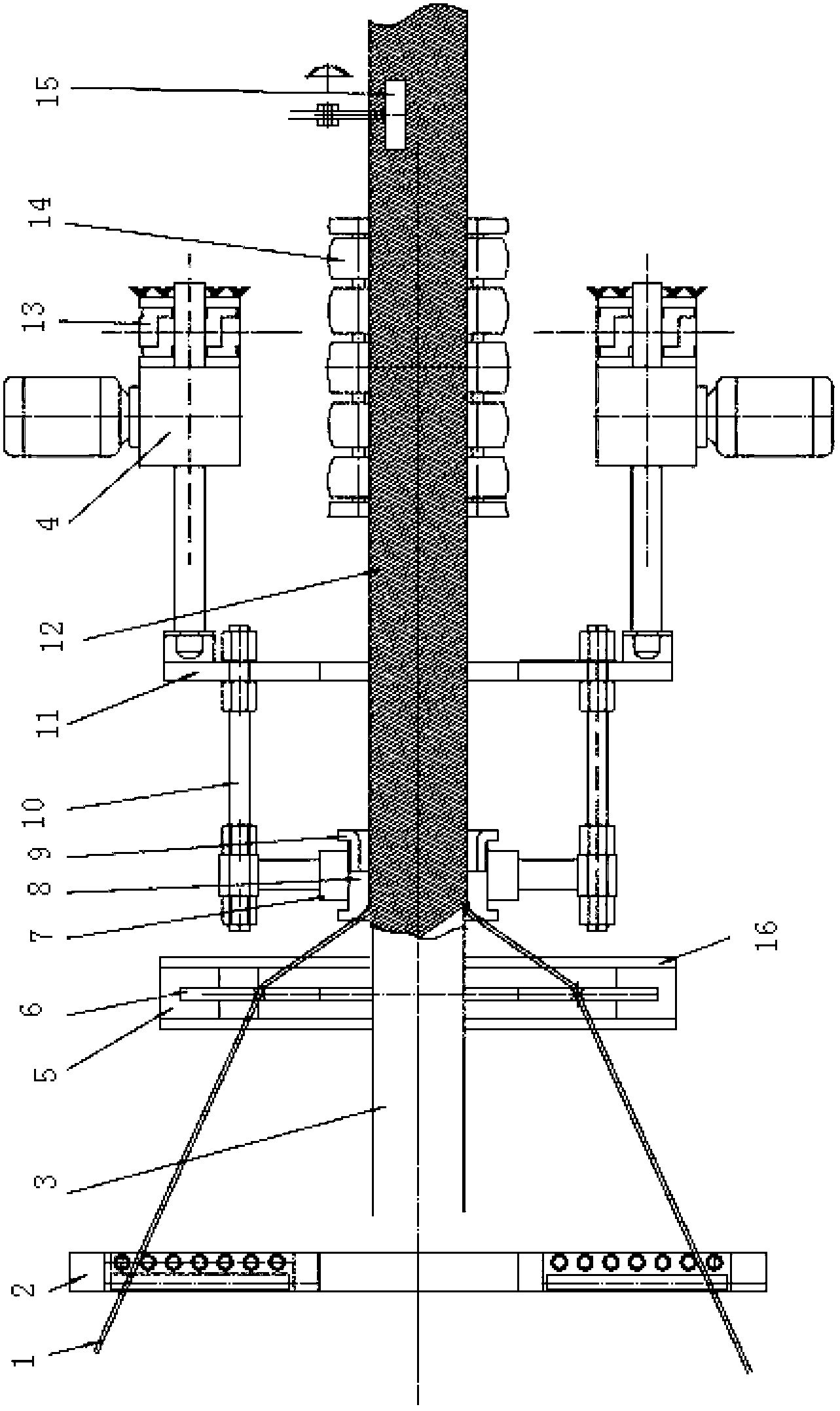 Floating winding device and winding method thereof