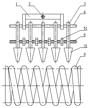 Pitch shaper for hot coiled spring