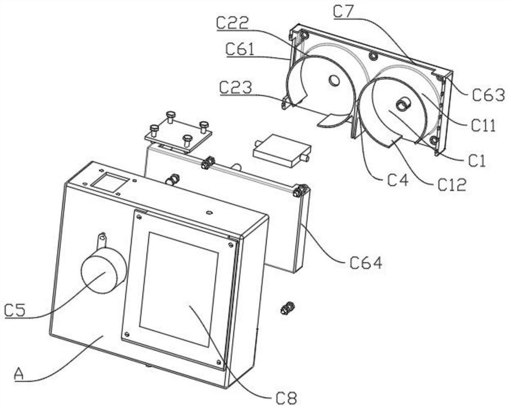 Automatic urine detection test paper storage system