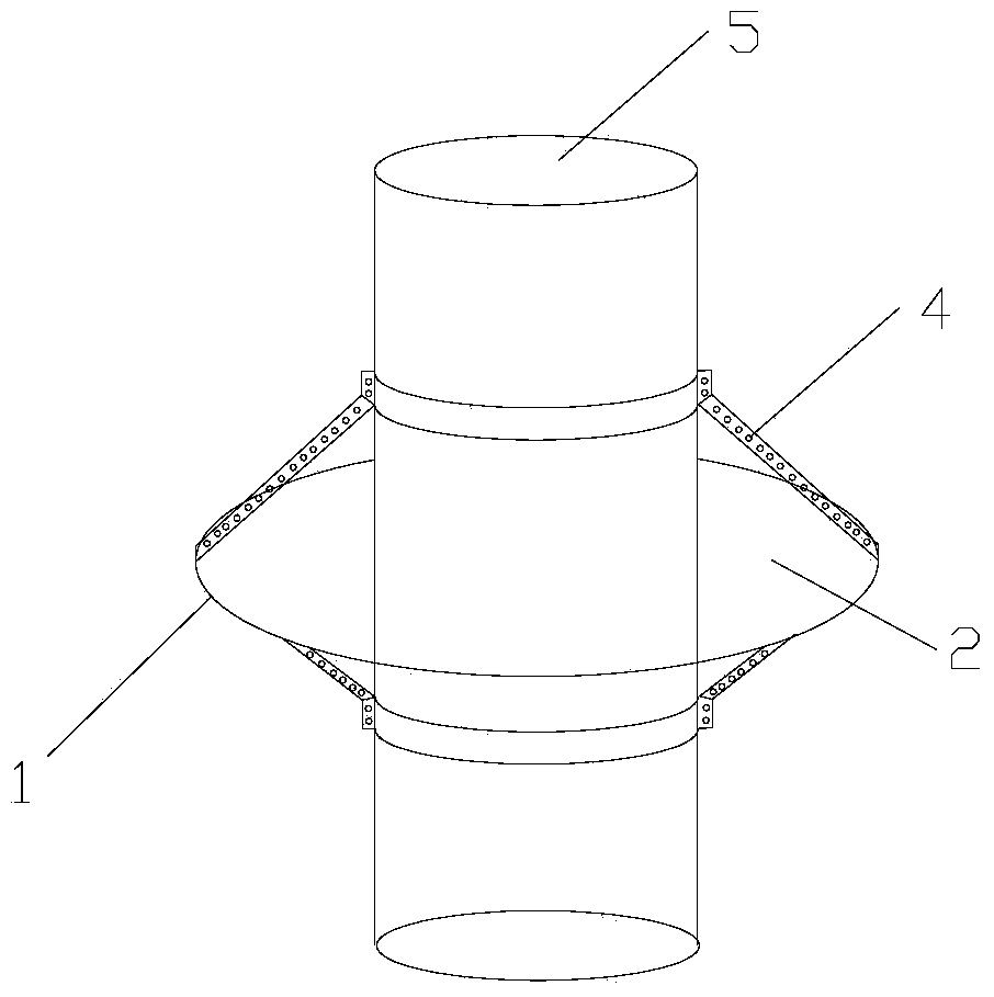 Detachable ice-breaking damping device used for ocean platform