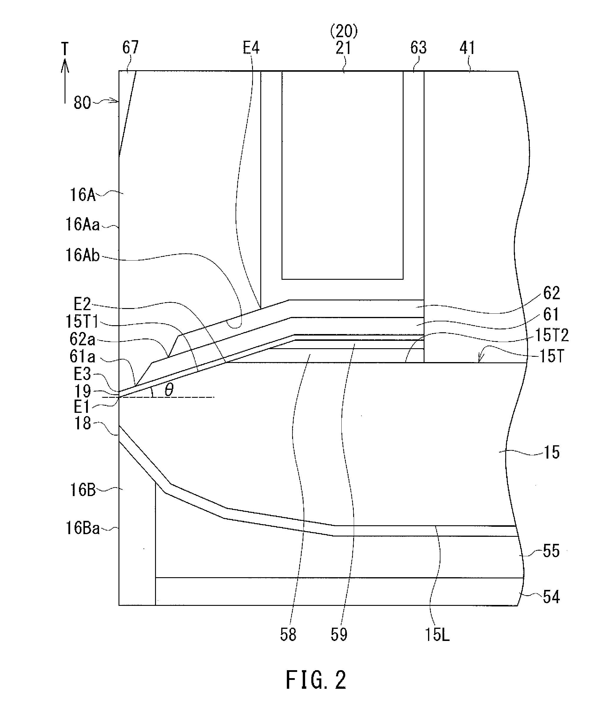 Magnetic head for perpendicular magnetic recording including a main pole and a write shield to provide improved write characteristics without compromising the function of the write shield