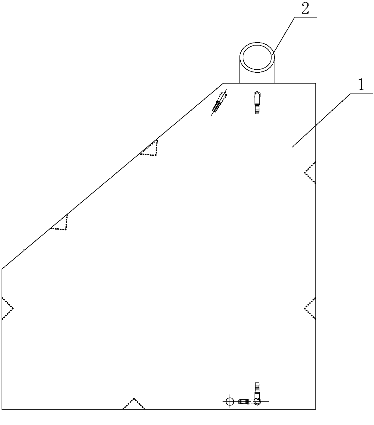 Oil tank for diesel generator set