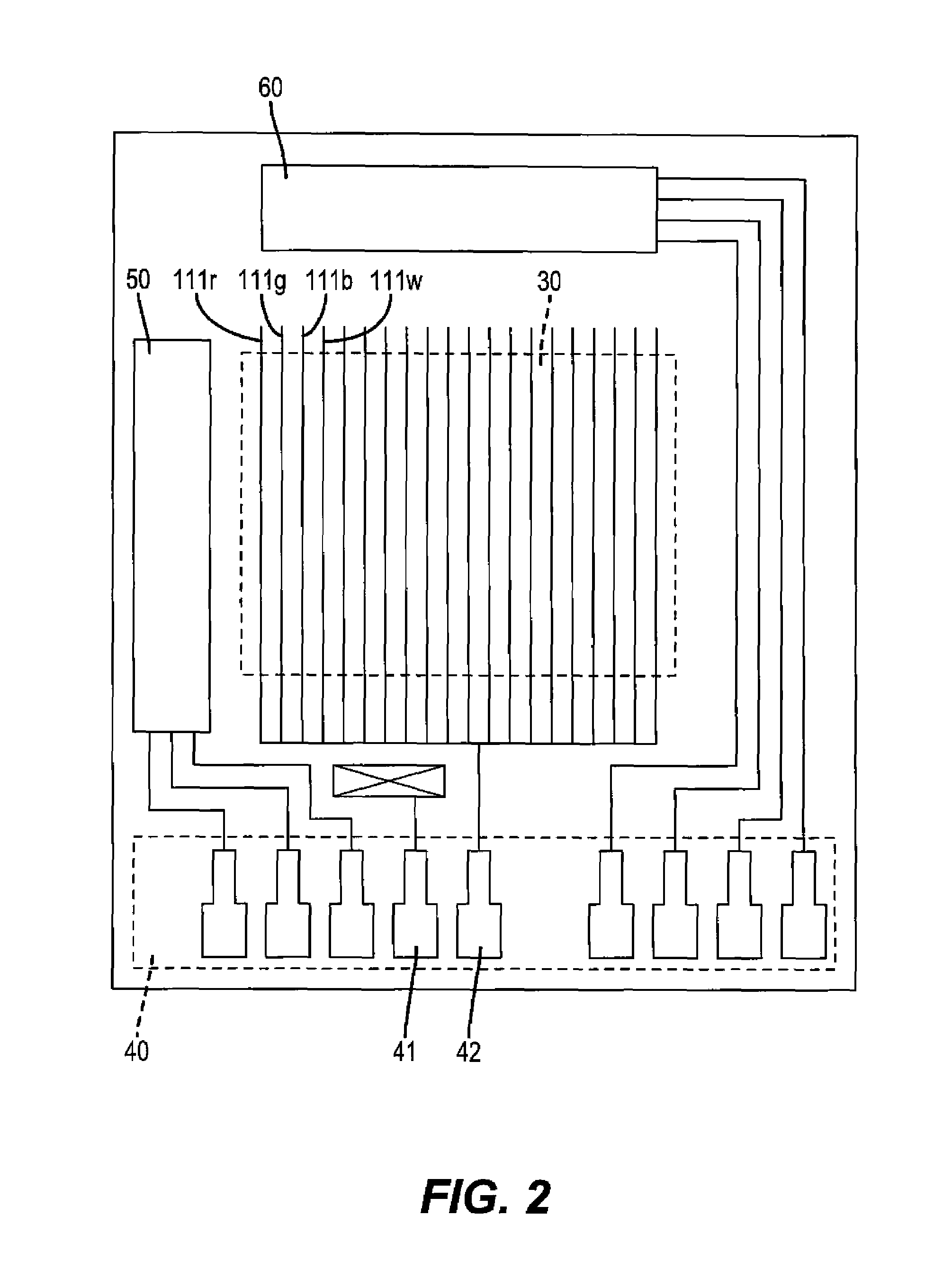 OLED display with improved power performance