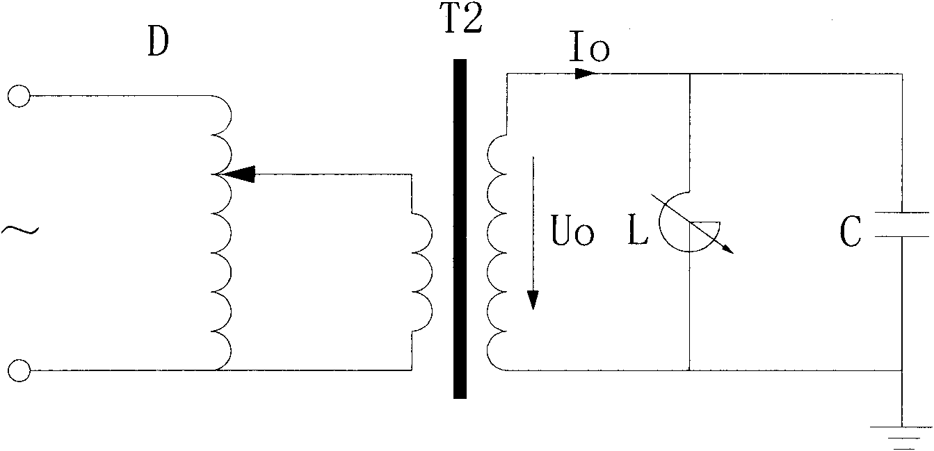 Industrial frequency resonance transformer