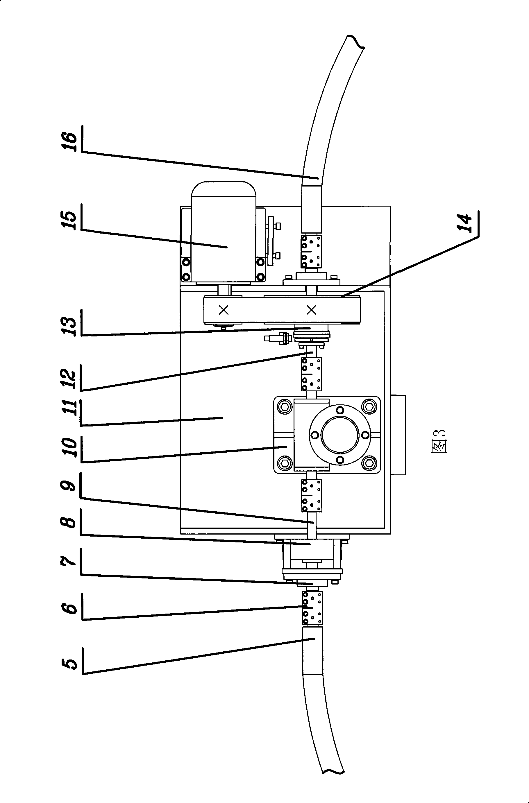 Multi-point synchronization lifting mechanism composed of steel wire flexible shaft