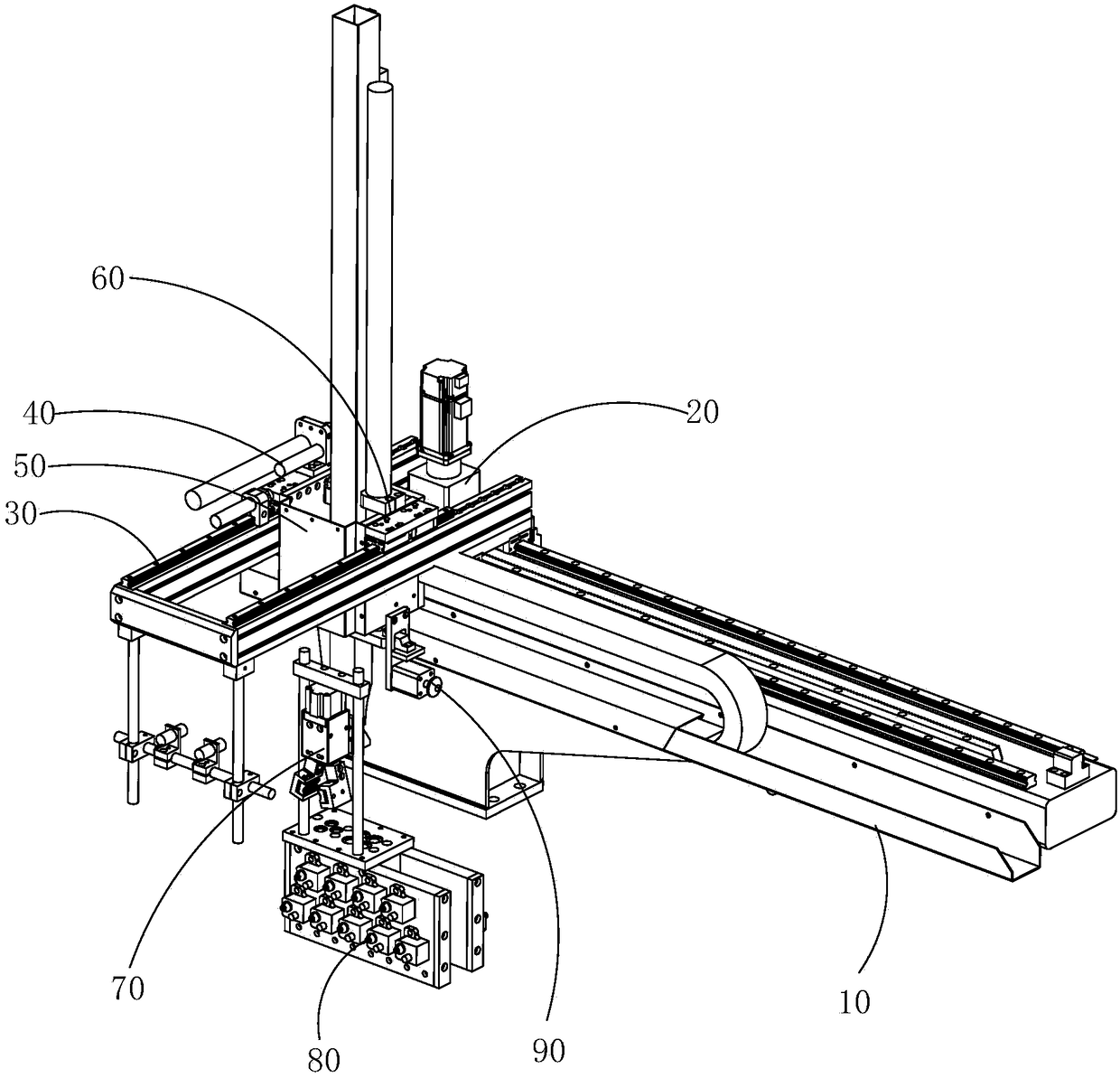 Special linear robot for die casting