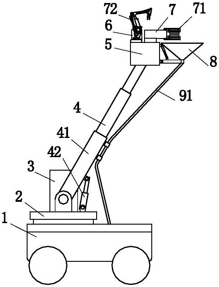 Olive fruit picking machine