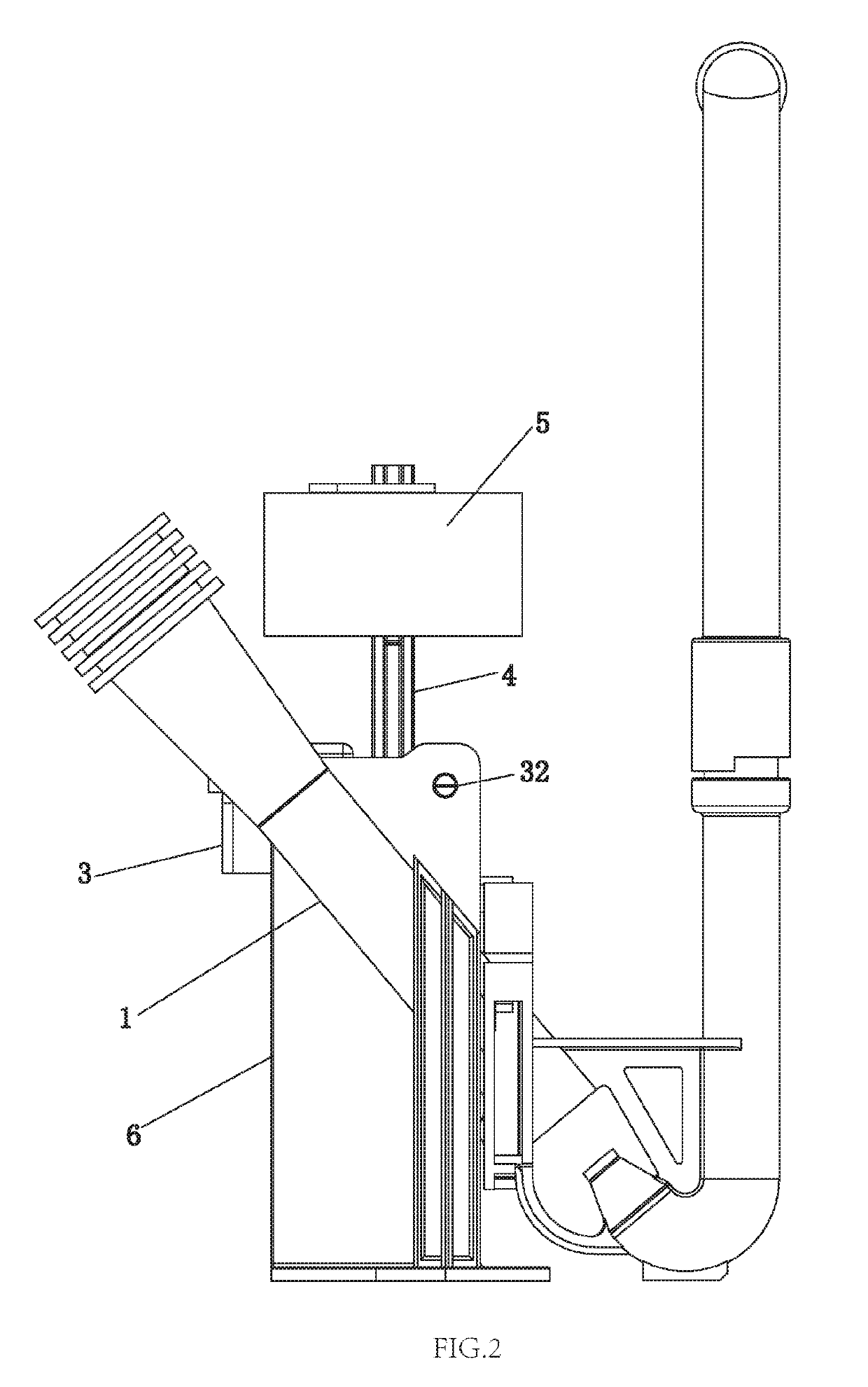 Bowl flushing control device of low tank type toilet