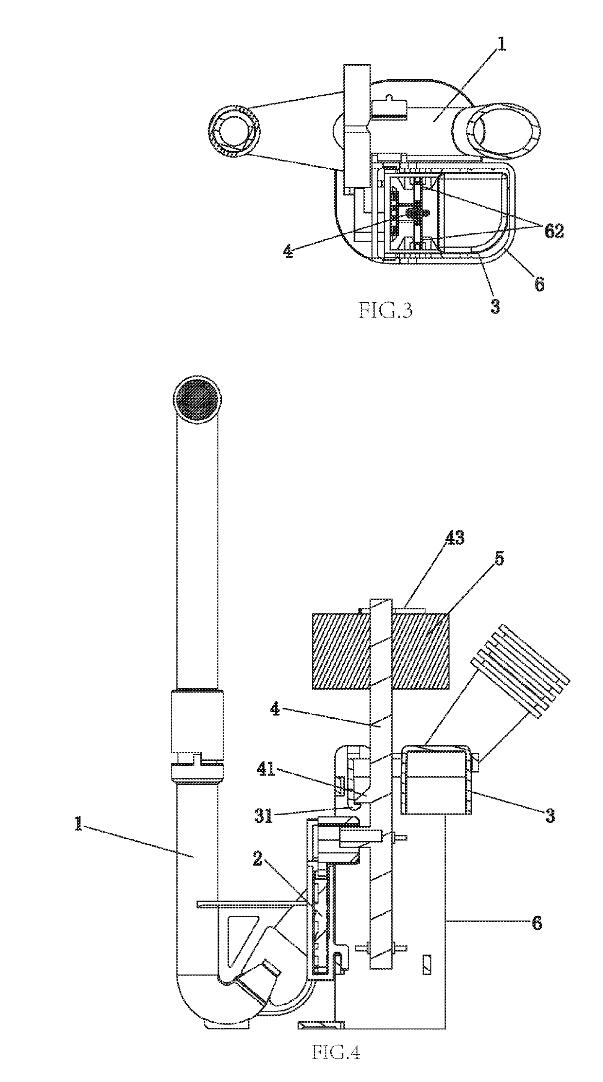 Bowl flushing control device of low tank type toilet