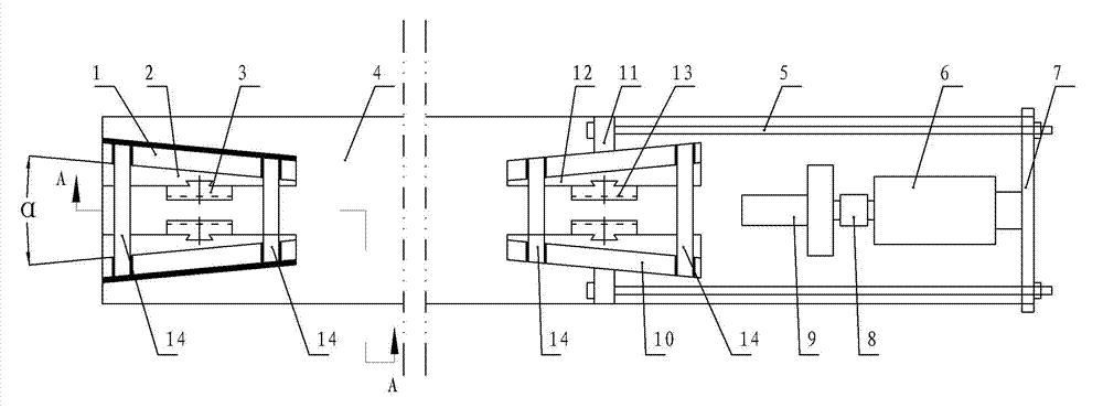 Horizontal steel wire rope tensile testing machine