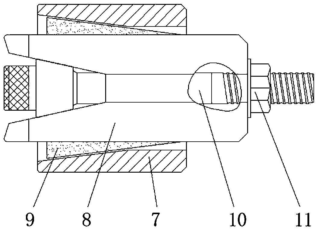 Clamping mechanism used during machining of bolt sphere reference surface