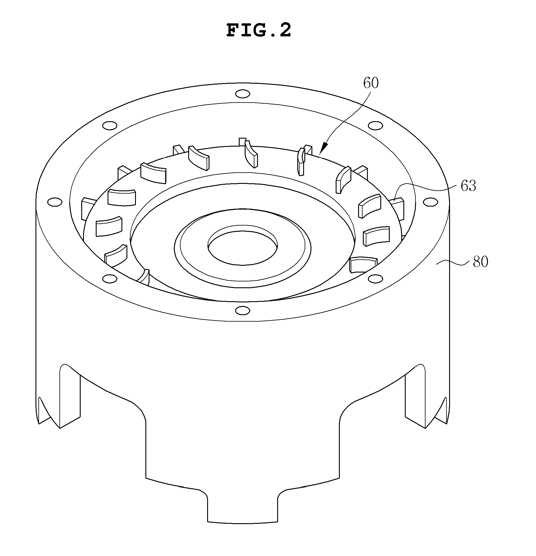 Switched reluctance motor assembly