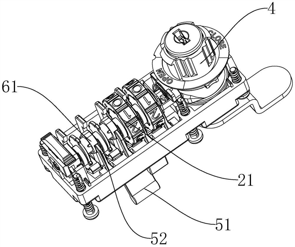 A high-strength anti-theft combination lock