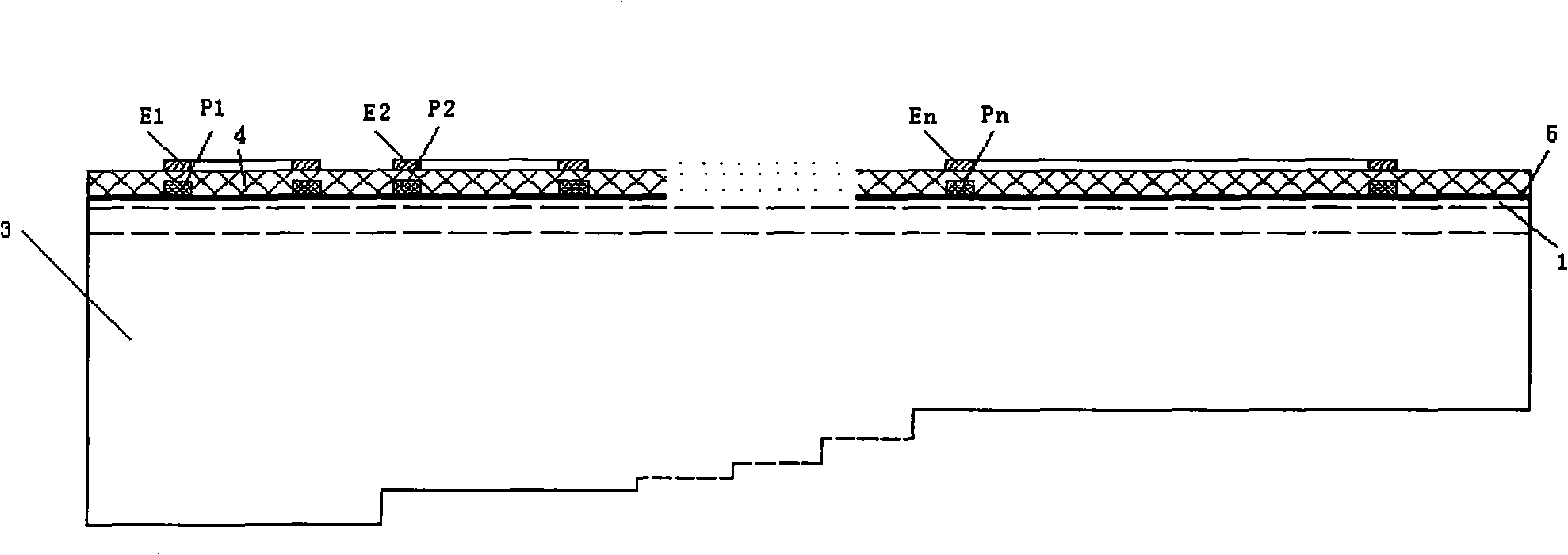 Production method of frequency domain transmission function shape dynamic tuning optical spectrum wave filter