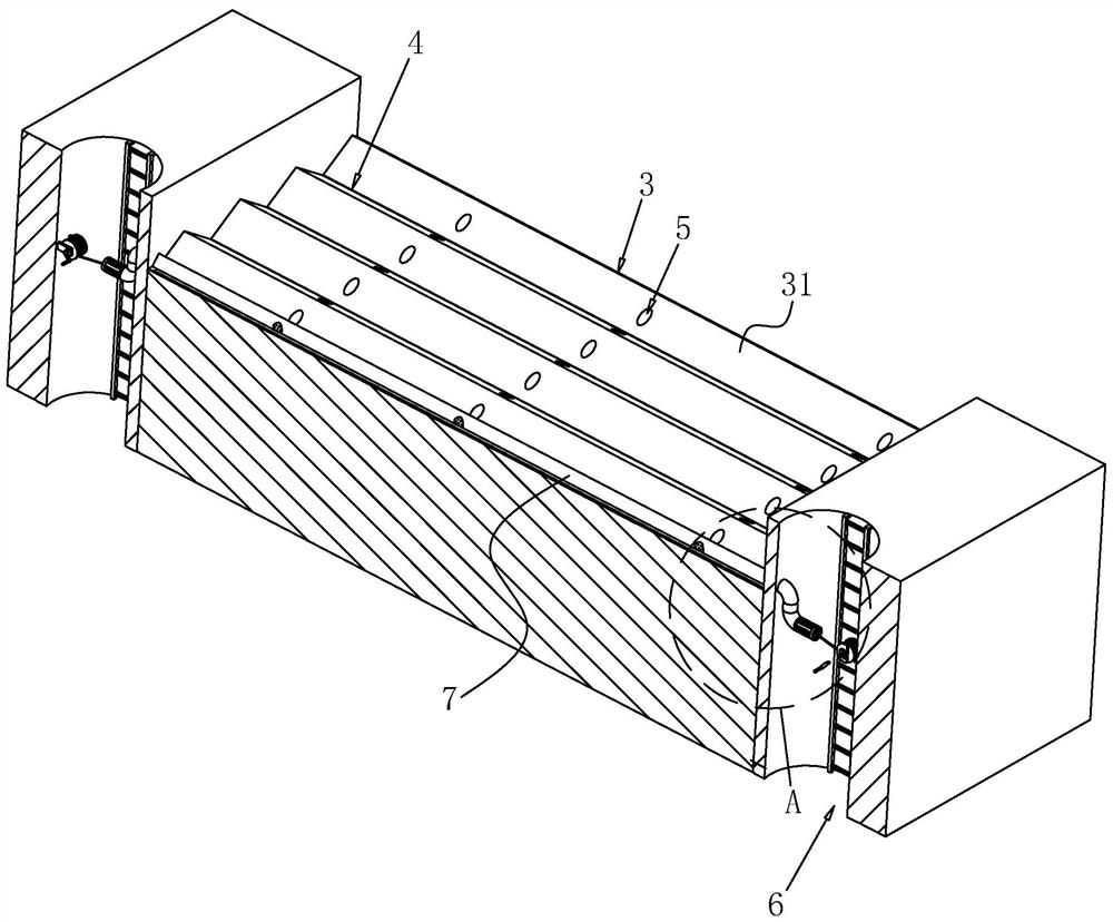 Municipal road construction structure and construction method thereof