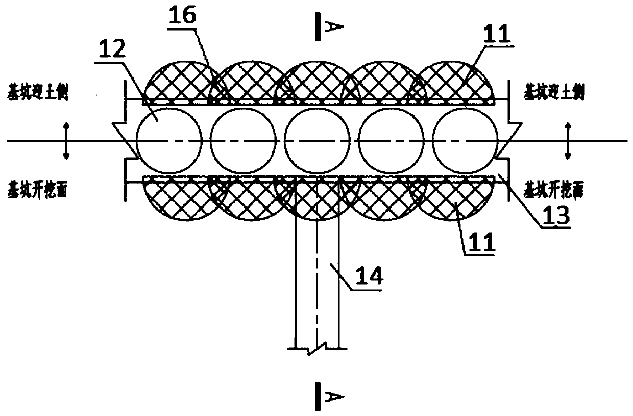 Foundation pit support method