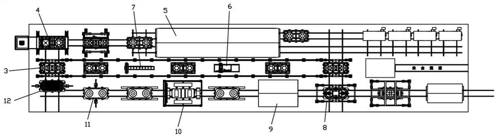 Bent cap production line system