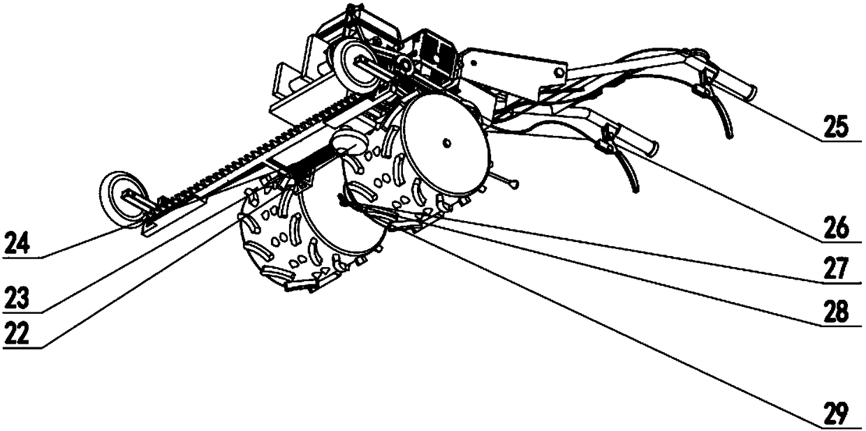 Multi-terrain mowing machine