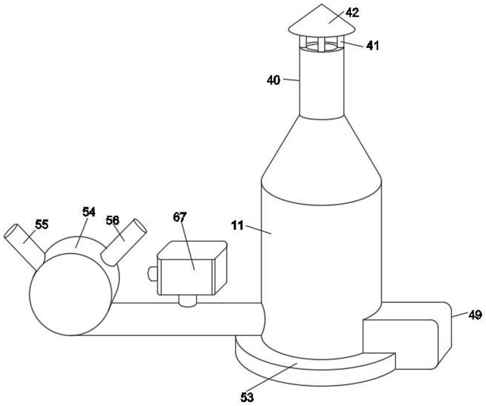 Industrial waste gas purification system