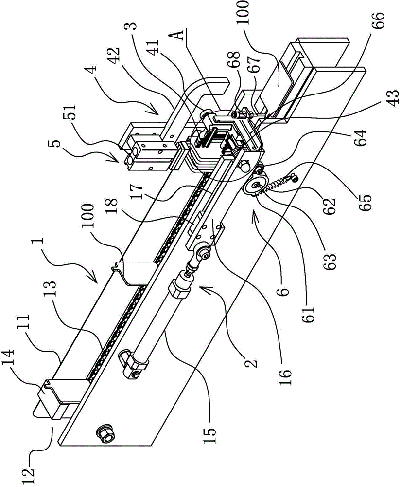 Suction disc separation mechanism for lead storage battery plate