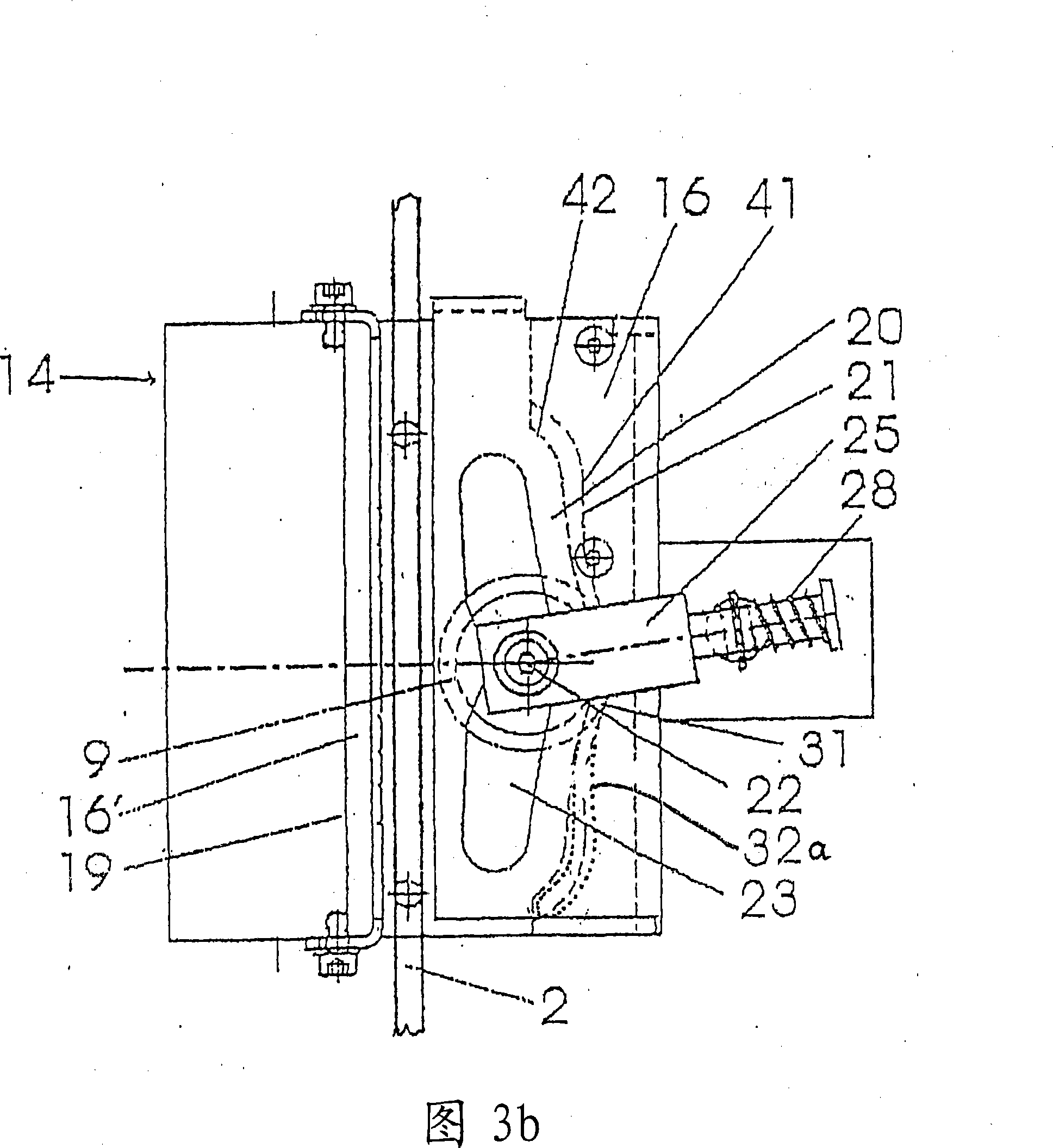 Brake device or safety clamp for protecting temporary elevator safety space