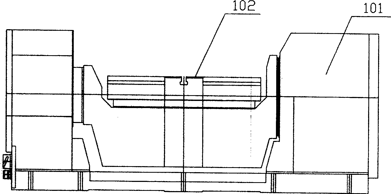 Double axle table driven by AC permanent magnetic synchronization external-rotor-type force moment motor