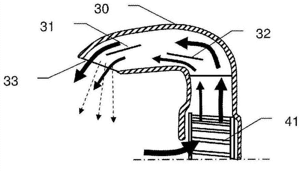 Electric cooking apparatus having an air flow