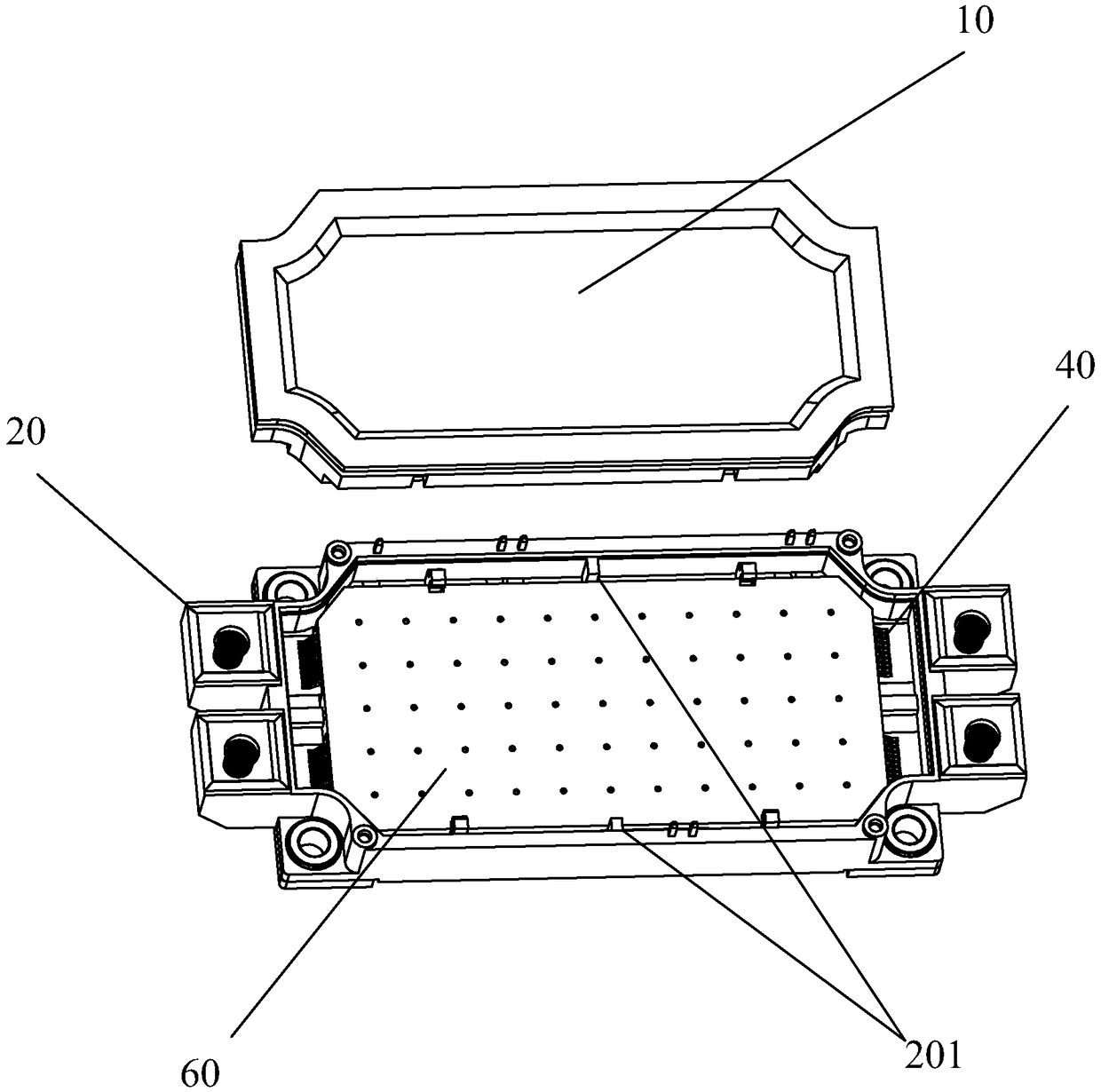 IGBT power module with electromagnetic isolation function