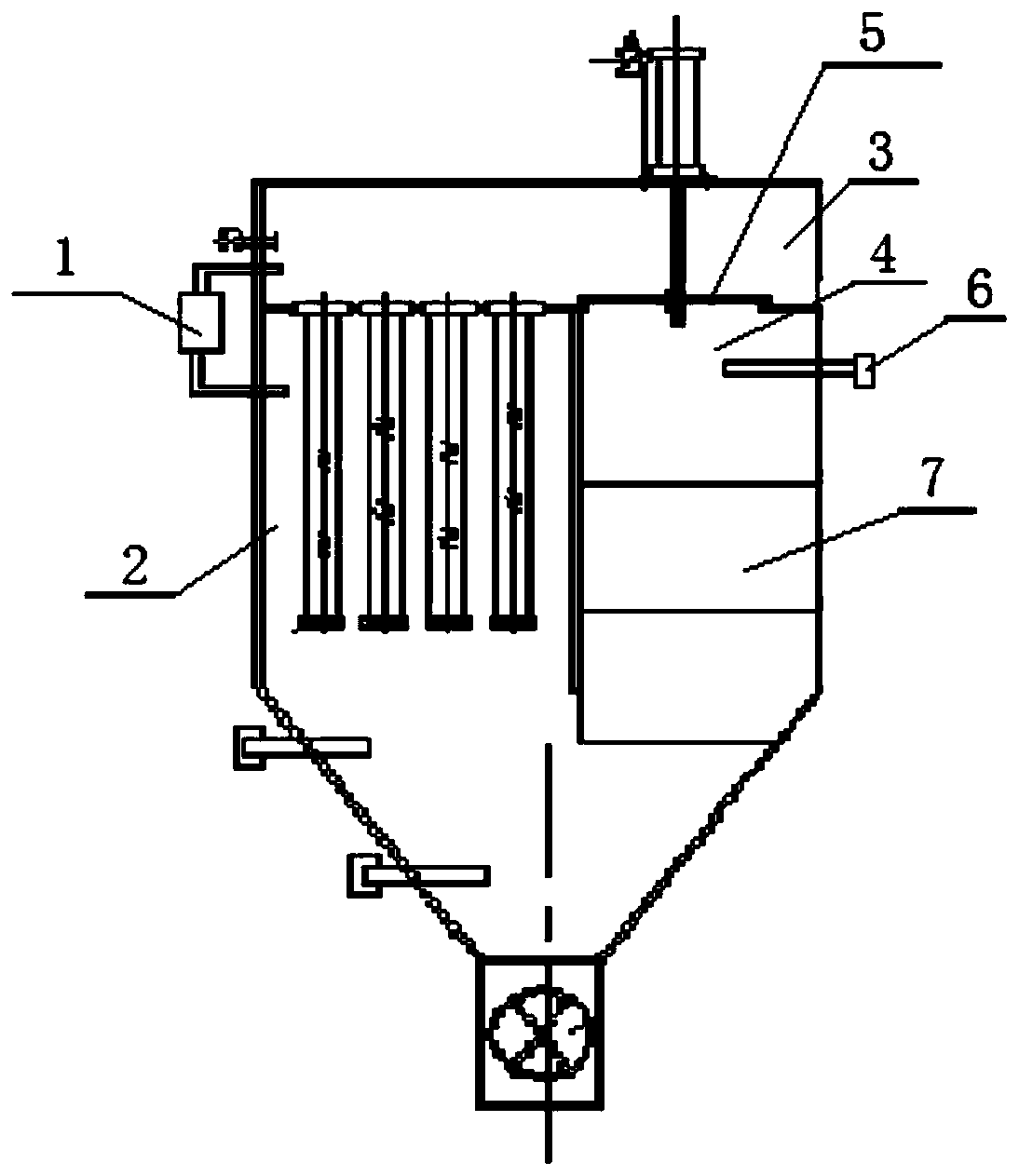 Intelligent ash removal control method of bag type dust removing device