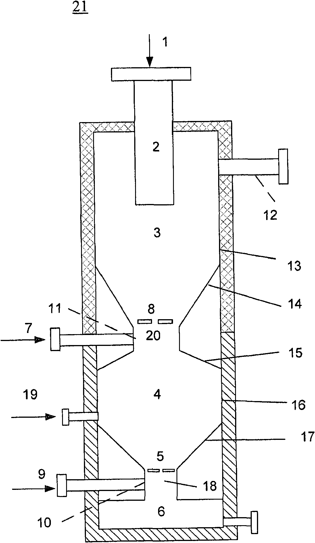 A two-stage high-temperature preheated steam gasifier