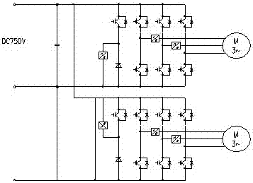 A low-floor vehicle traction converter