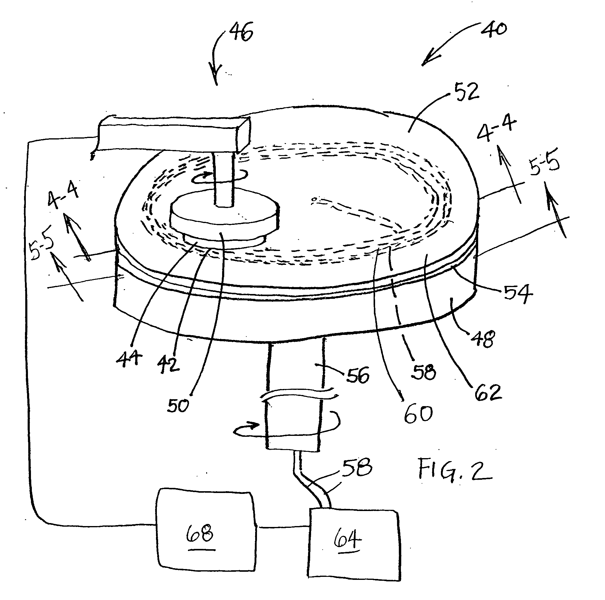 Embedded fiber acoustic sensor for CMP process endpoint