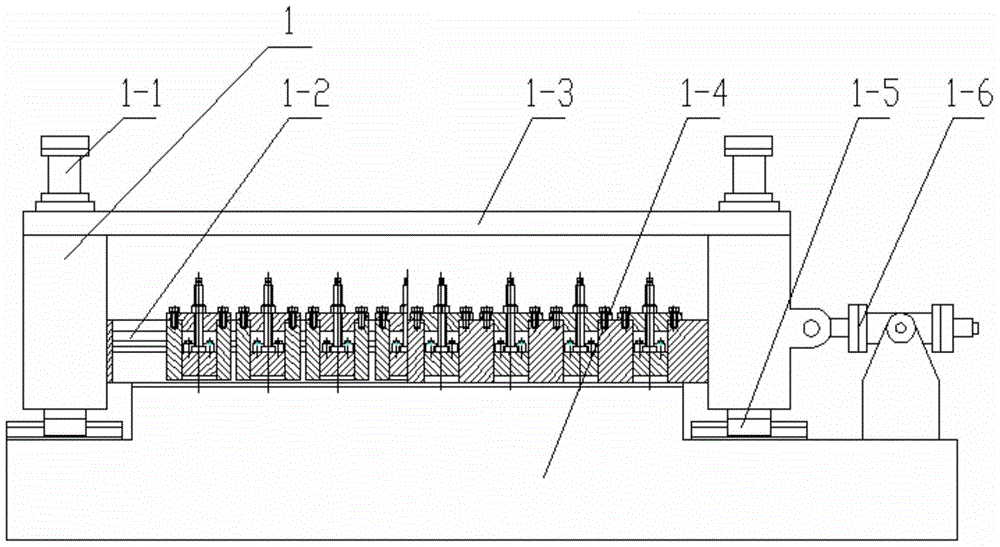 Tension platen structure and its intelligent control method