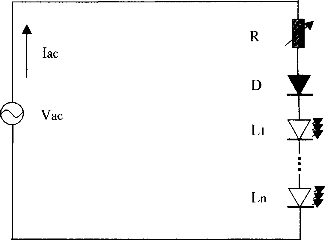 Alternative current directly driving light emitting diode lighting device