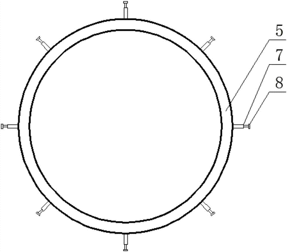 Measuring apparatus and measuring method for vertical effective diffusion coefficient of solutes in saturated soil layer