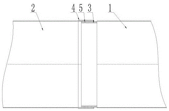 Telescopic flange-free connecting air pipe