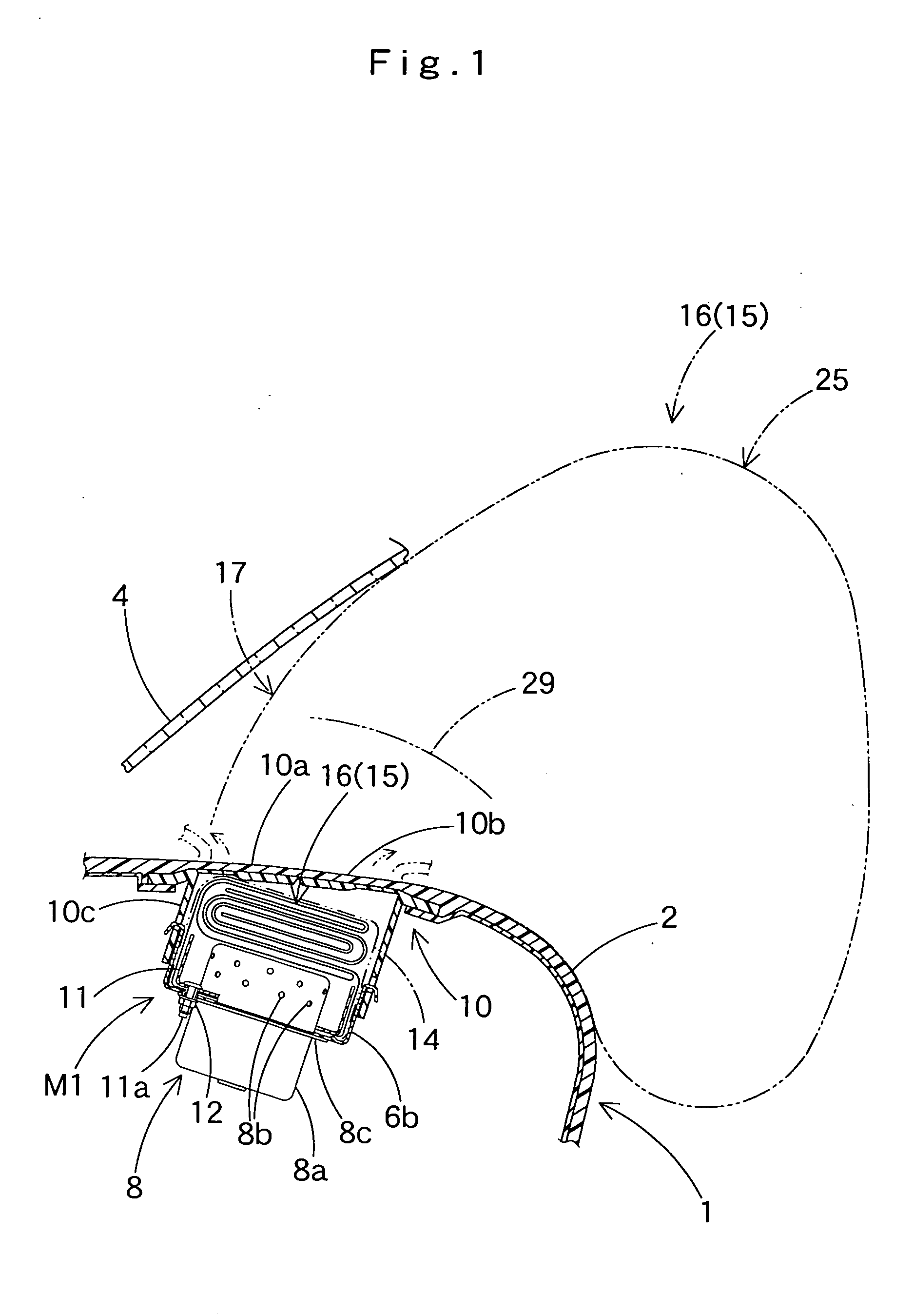 Airbag for front passenger' seat