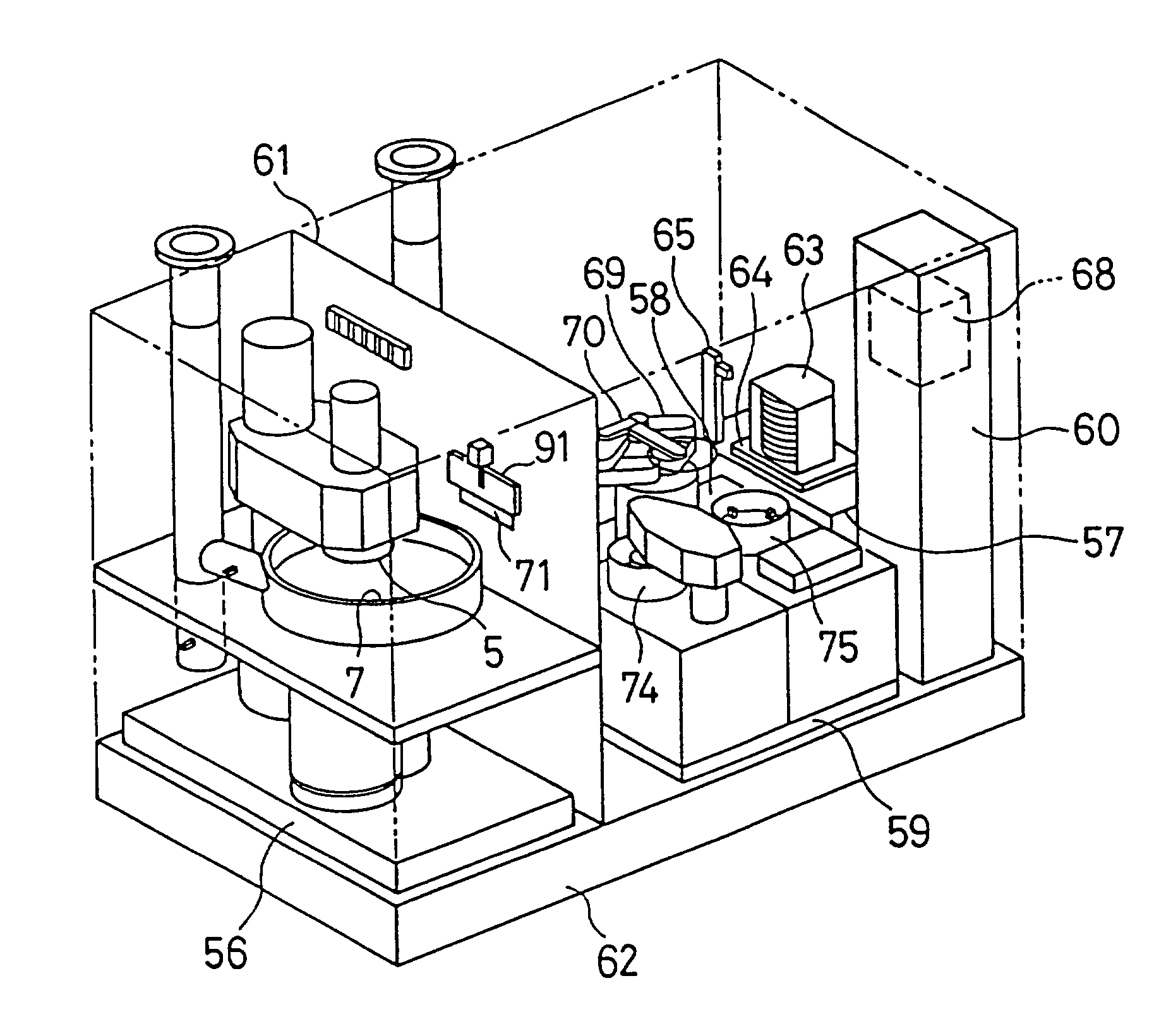 Polishing apparatus and a method of polishing and cleaning and drying a wafer