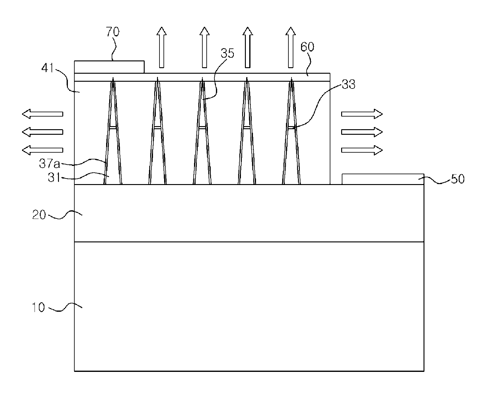 Nanostructure having a nitride-based quantum well and light emitting diode employing the same