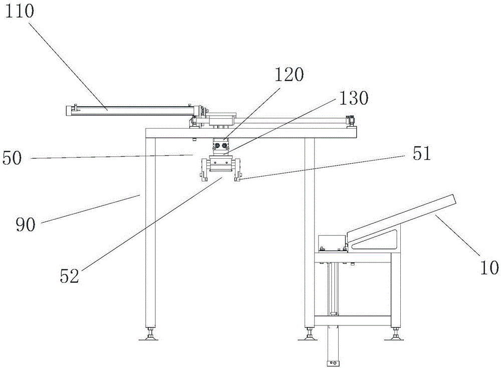 Automatic sliding-down device and oil heater piece machining equipment