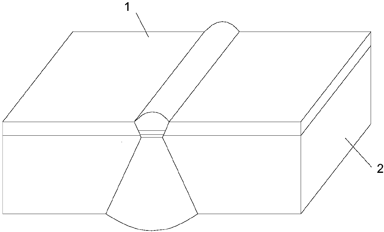 A kind of welding method of pure titanium or titanium alloy/carbon steel layered composite plate