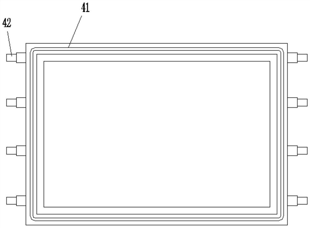 Movable pressing frame type laminating machine and rubber plate pressing type laminating method