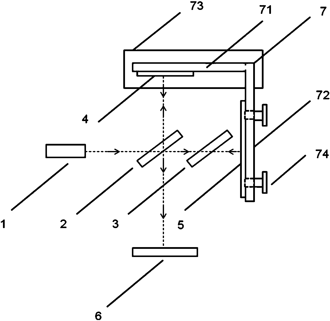 Michelson interferometer convenient to adjust