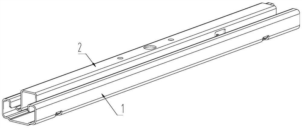 Manual seat guide rail