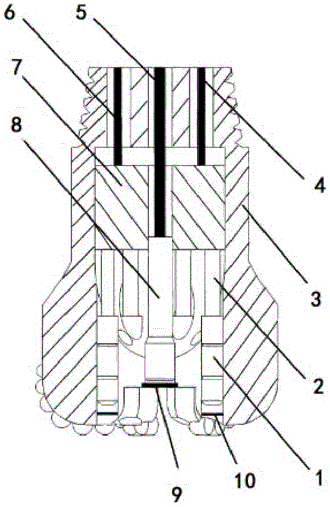 Laser drill bit, laser drilling tool and rock breaking method for drilling